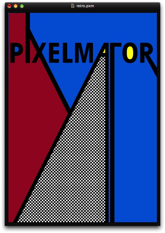 Stylish Retro Poster in Pixelmator
