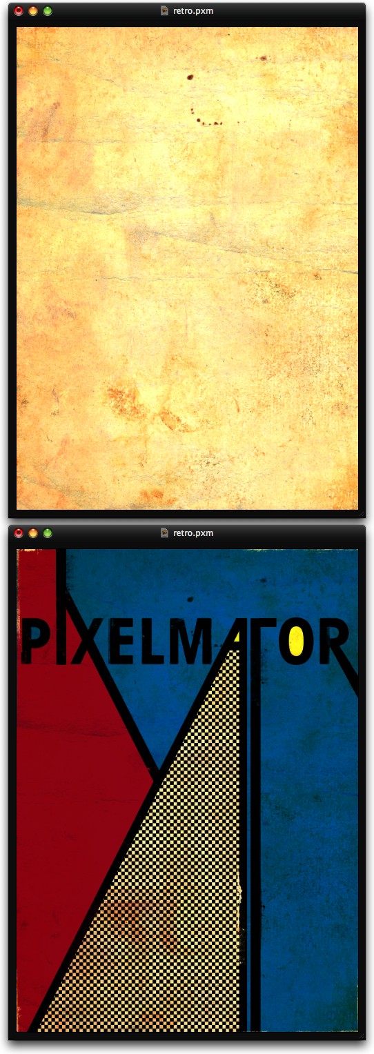 Stylish Retro Poster in Pixelmator