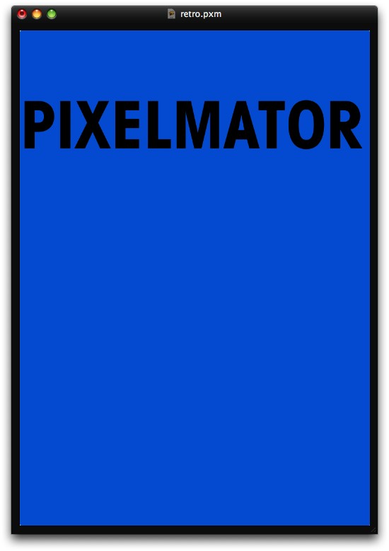 Stylish Retro Poster in Pixelmator