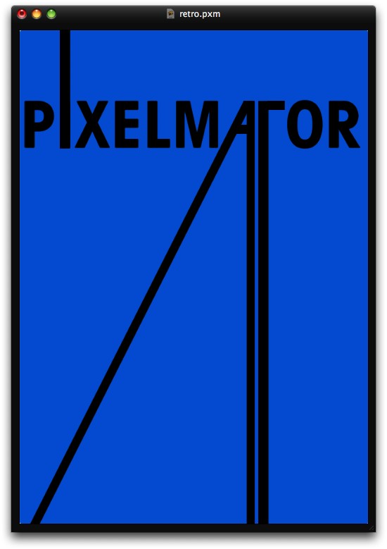 Stylish Retro Poster in Pixelmator