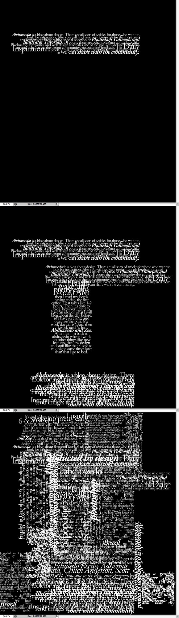 Super Easy Typographic Portrait in Photoshop