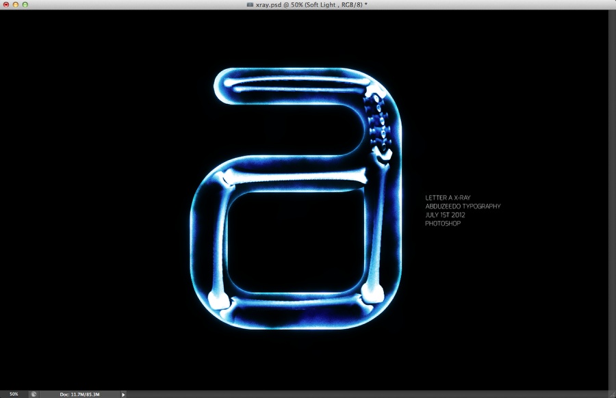 X-Ray Typography in Photoshop