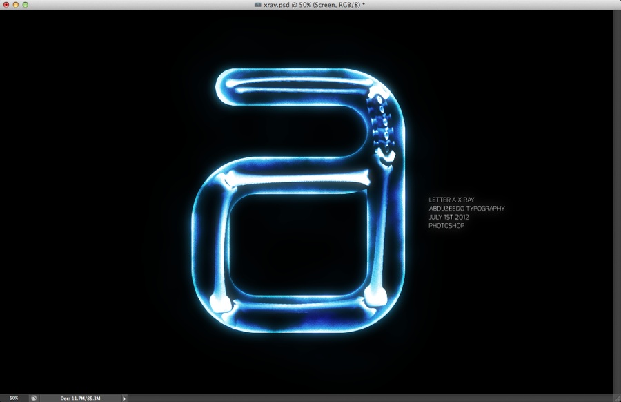 X-Ray Typography in Photoshop