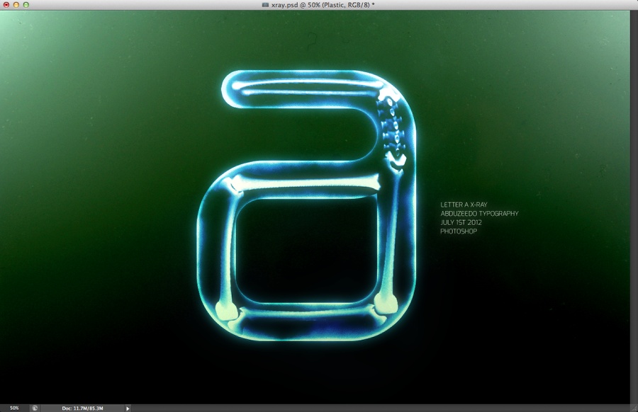 X-Ray Typography in Photoshop