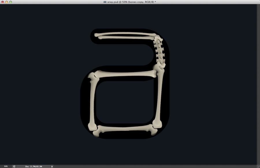 X-Ray Typography in Photoshop