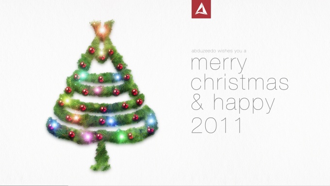 Xmas Tree Typography in Photoshop