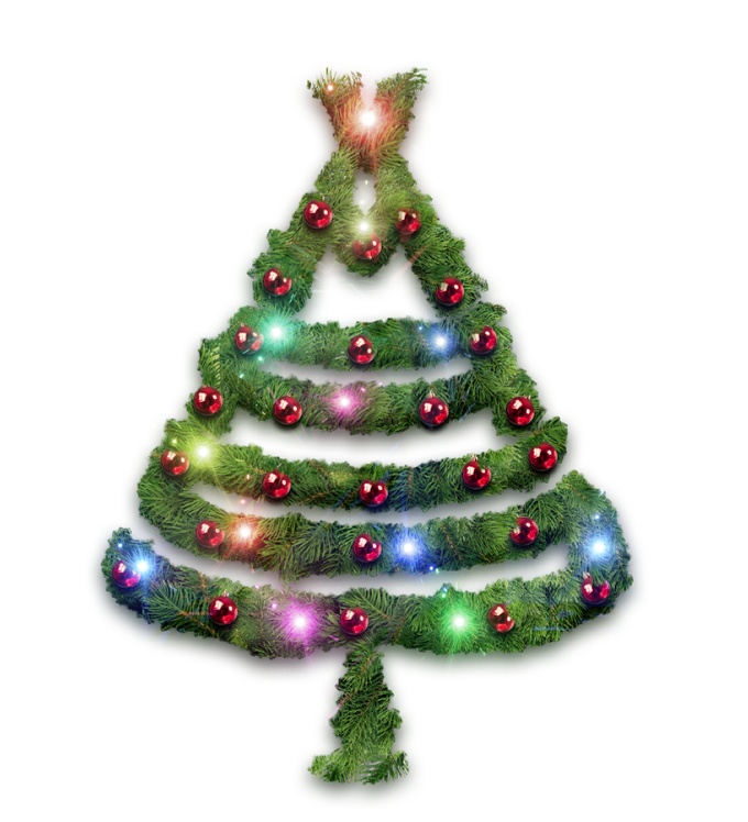 Xmas Tree Typography in Photoshop
