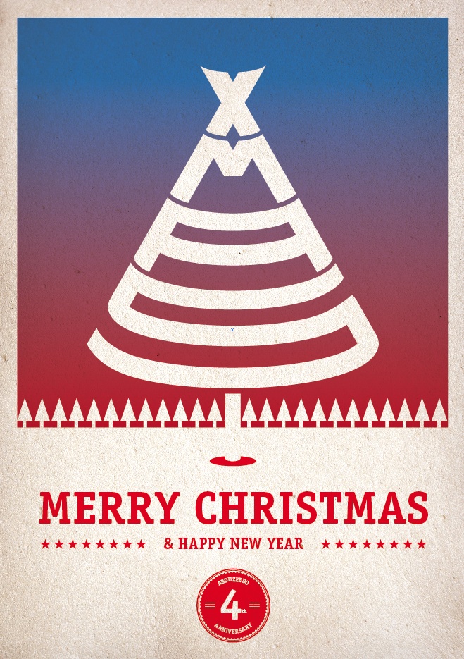 Xmas Tree Typography in Photoshop