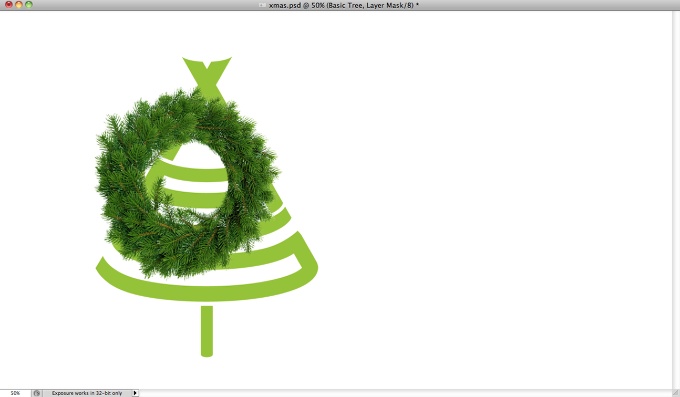 Xmas Tree Typography in Photoshop