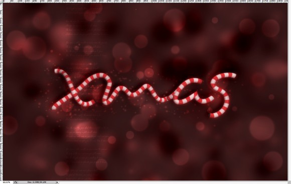 Xmas Wallpaper in Cinema 4D and Photoshop