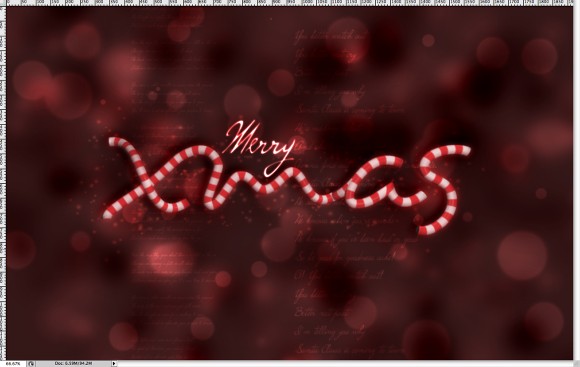 Xmas Wallpaper in Cinema 4D and Photoshop