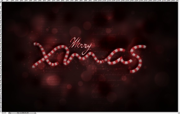 Xmas Wallpaper in Cinema 4D and Photoshop