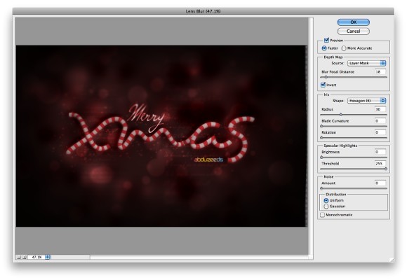Xmas Wallpaper in Cinema 4D and Photoshop