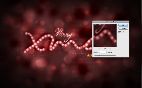Xmas Wallpaper in Cinema 4D and Photoshop