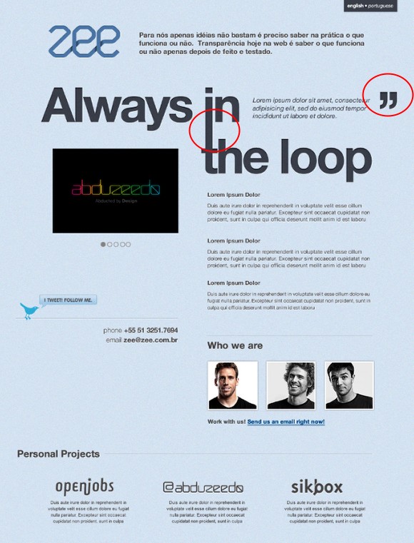 Web Design Process: Zee Site