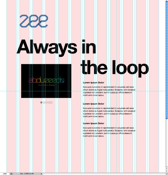 Web Design Process: Zee Site