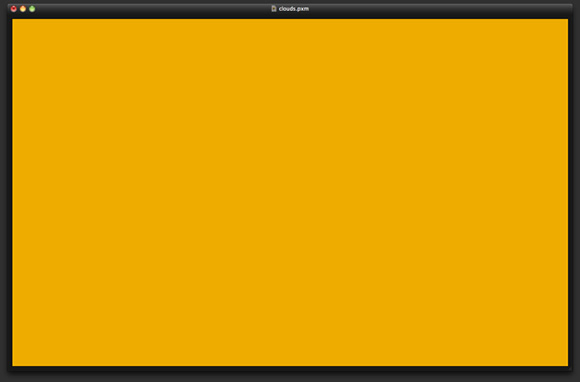 Clouds Text Effect in Pixelmator