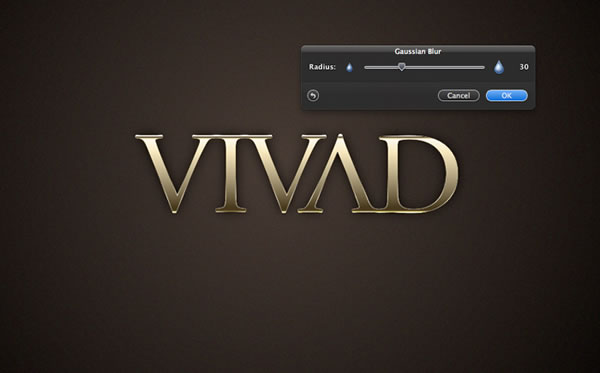 Golden Text in Pixelmator