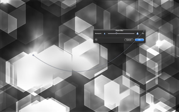 Hexagons Bokeh in Pixelmator