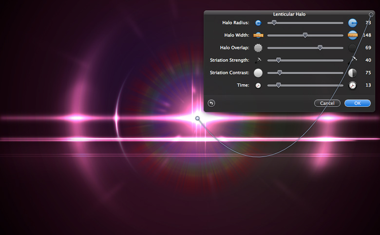 Lens Flare Revisited in Pixelmator