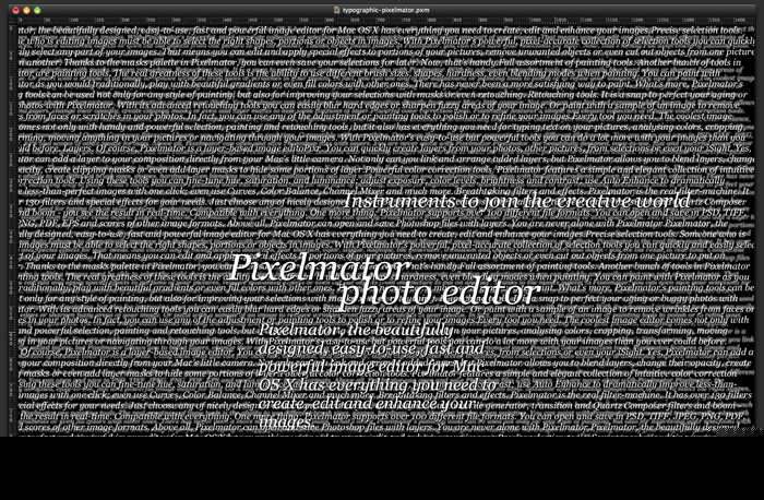 Creating a Typographic Portrait in Pixelmator