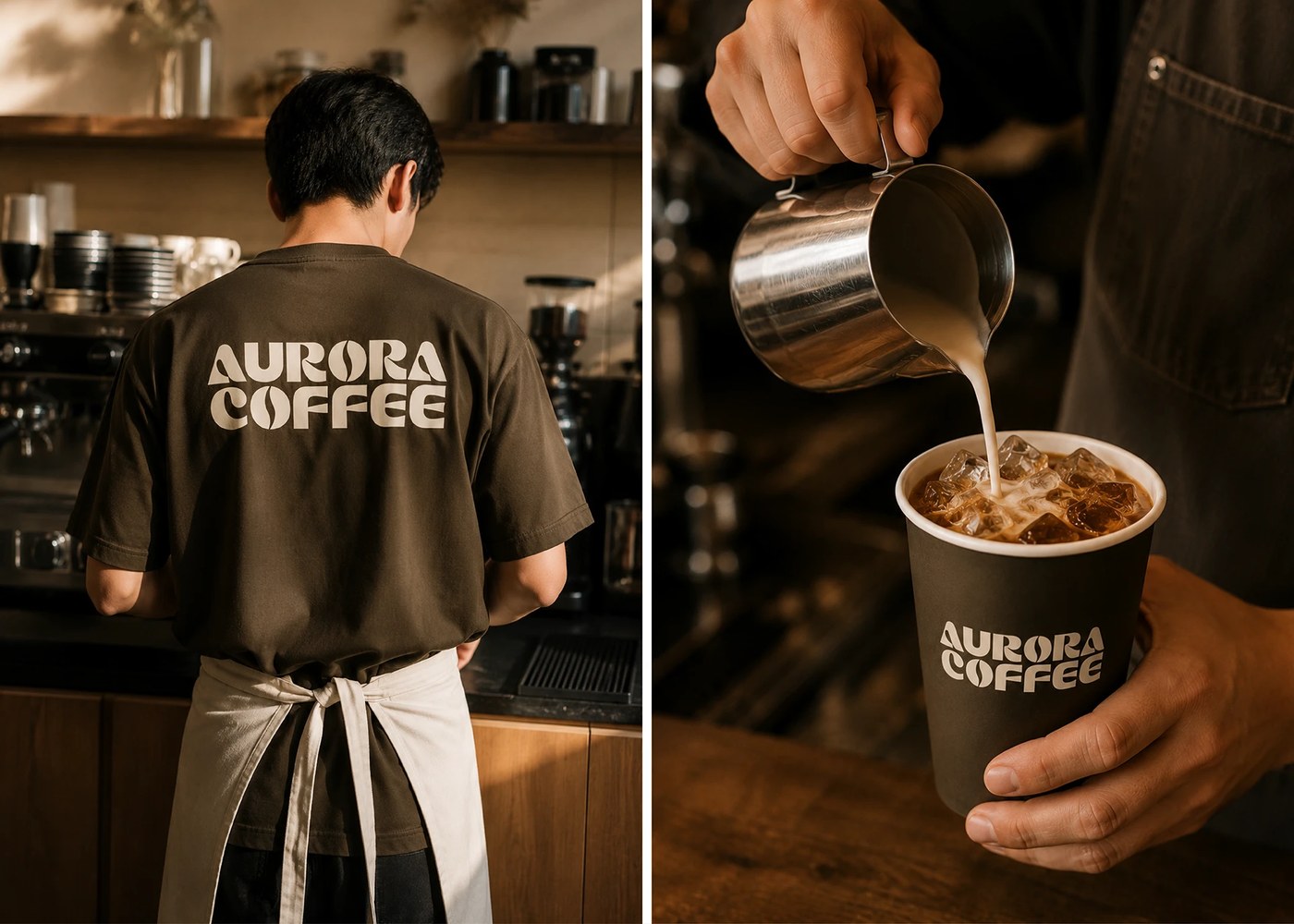 Aurora l Coffee detail view — packaging design by Pial Biswas ✪