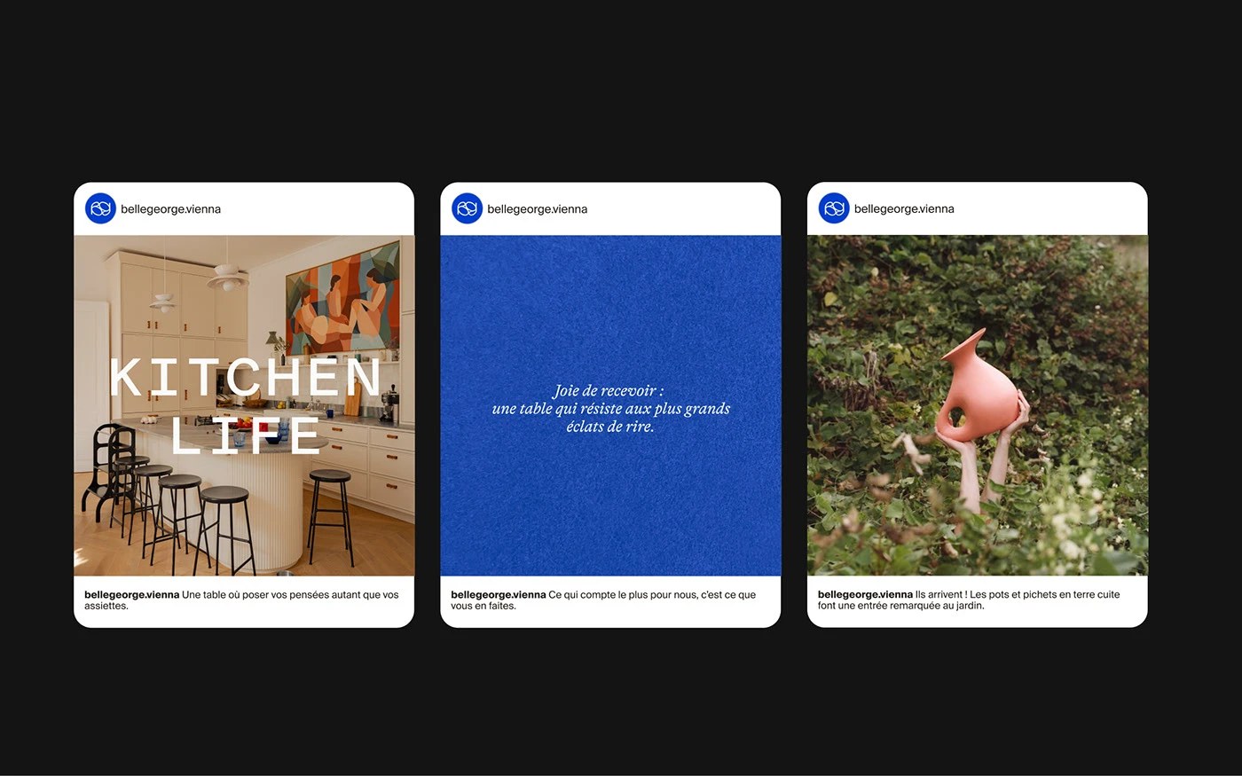 Diseño de logotipo de marca Belle George Vienna Maison de Design 2026