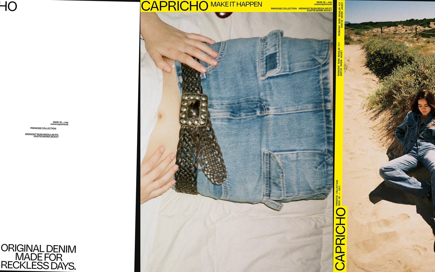Streetwear fashion styling illustrating the denim brand identity