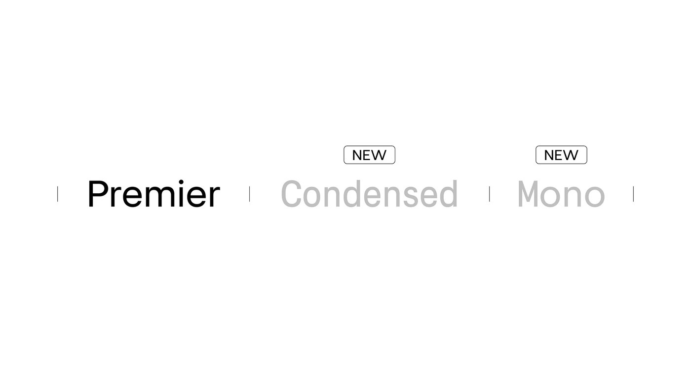 FH Premier grotesque font family weight specimens — Light 300 through Black 900