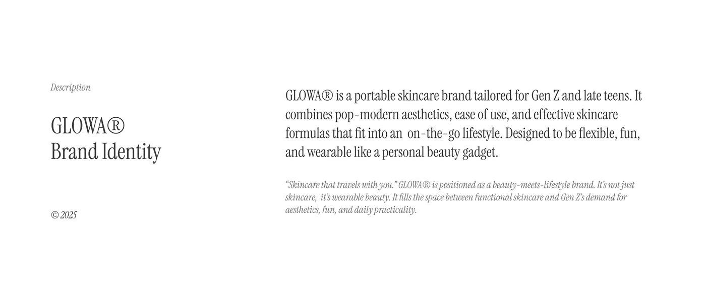 Fotos de la marca y el héroe de GLOWA® Care: diseño de empaque de Creavora ®