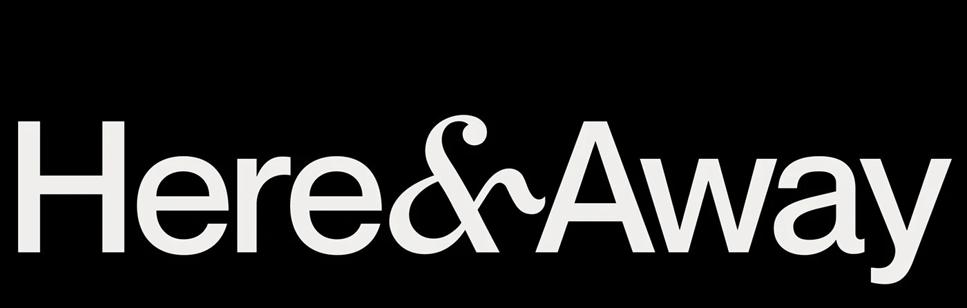 here away web design travel platform editorial interface Duo Studio