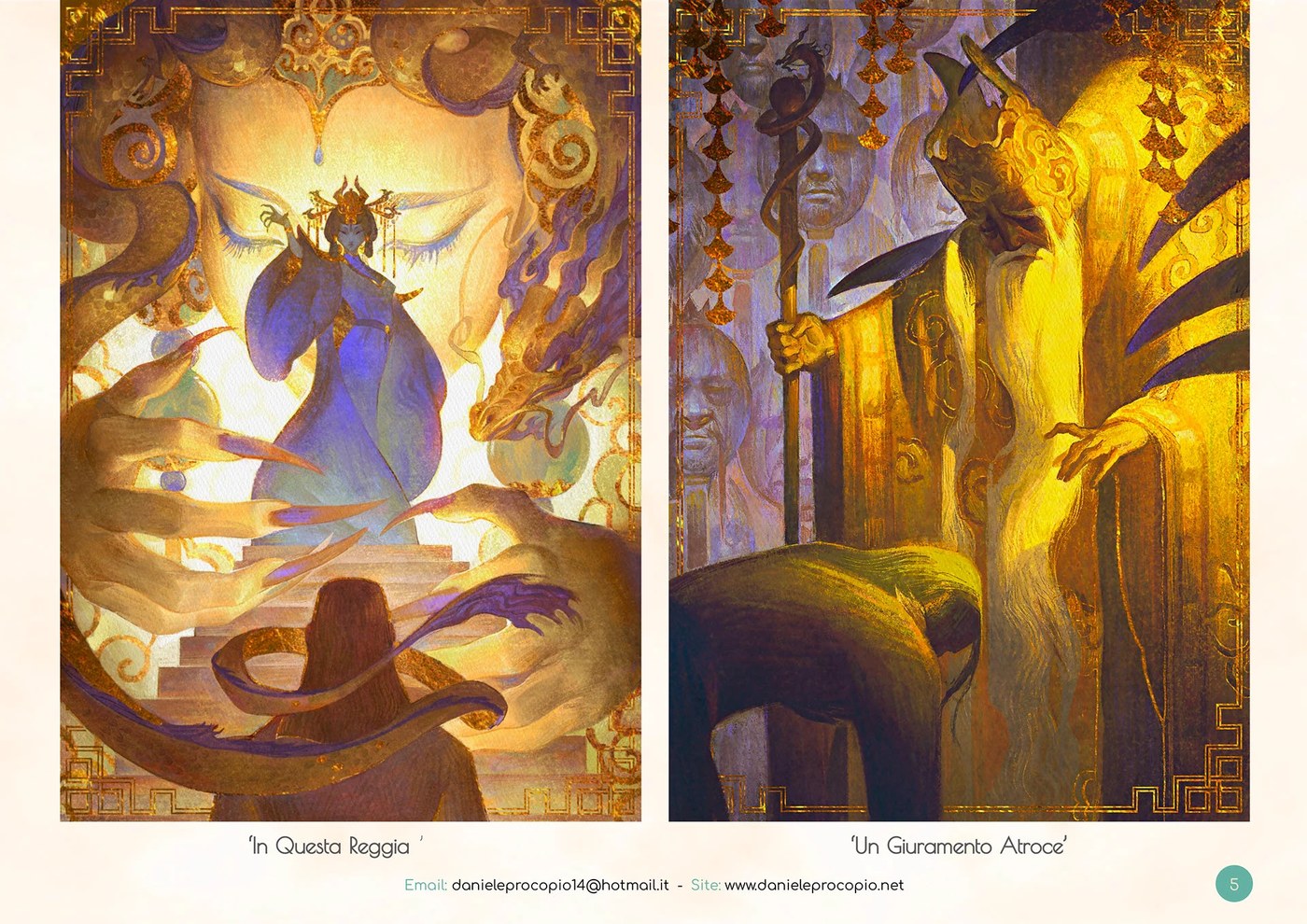 digital illustration portfolio work depicting atmospheric character in fantasy world