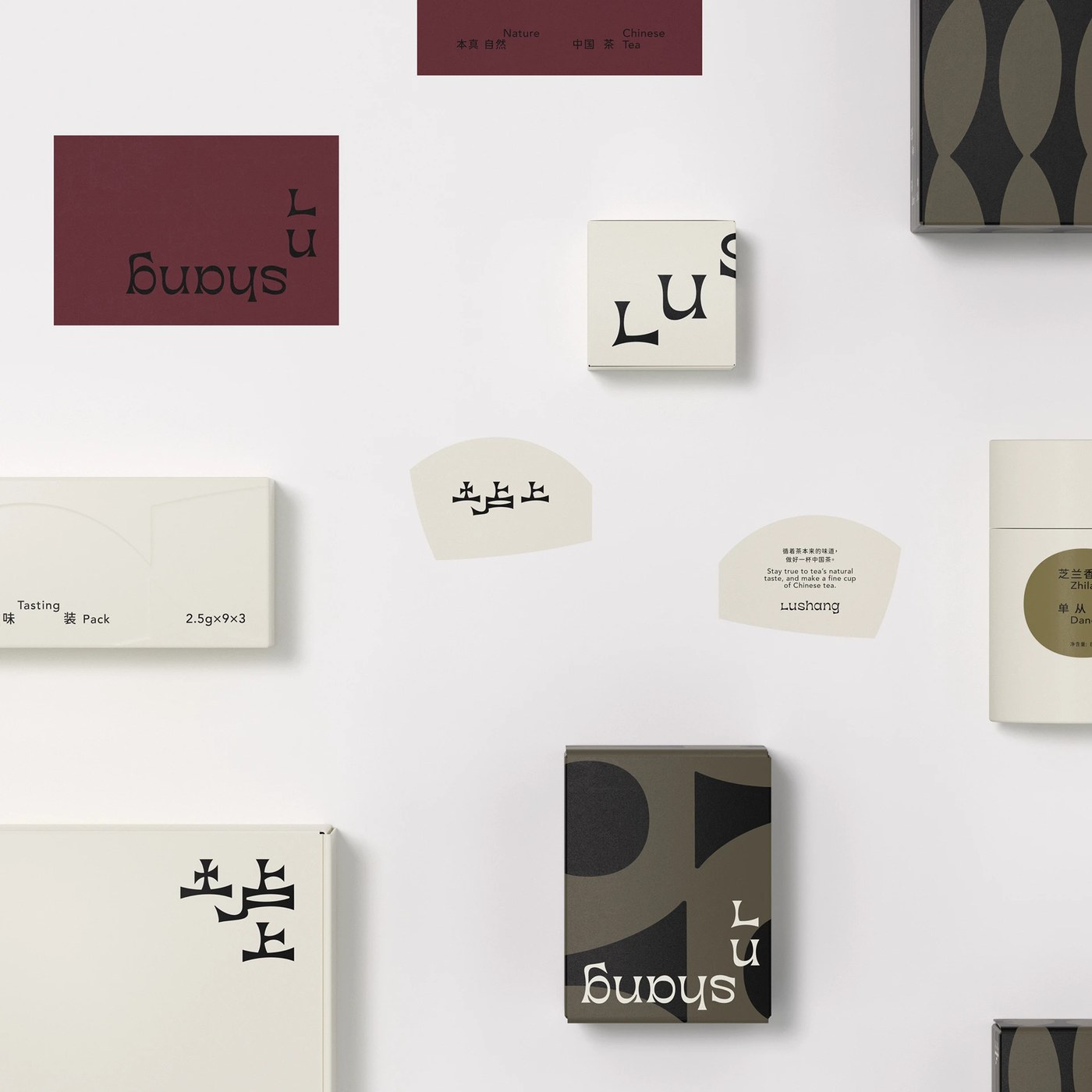 Lushang BRANDING & PACKAGING application detail — packaging design by taoSTUDIO 张韬