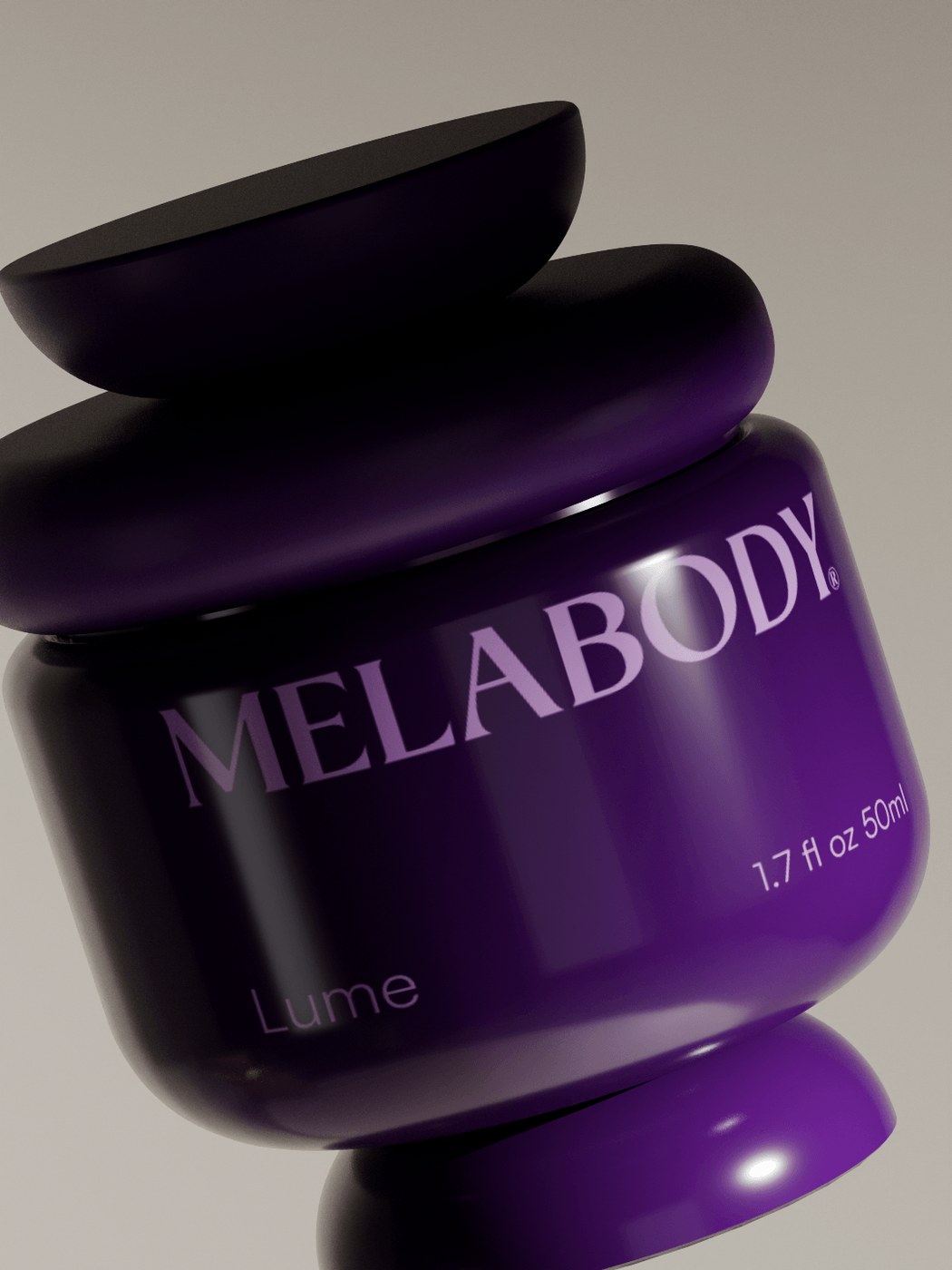 Representación de un packaging de belleza inclusivo sobre un pedestal de piedra