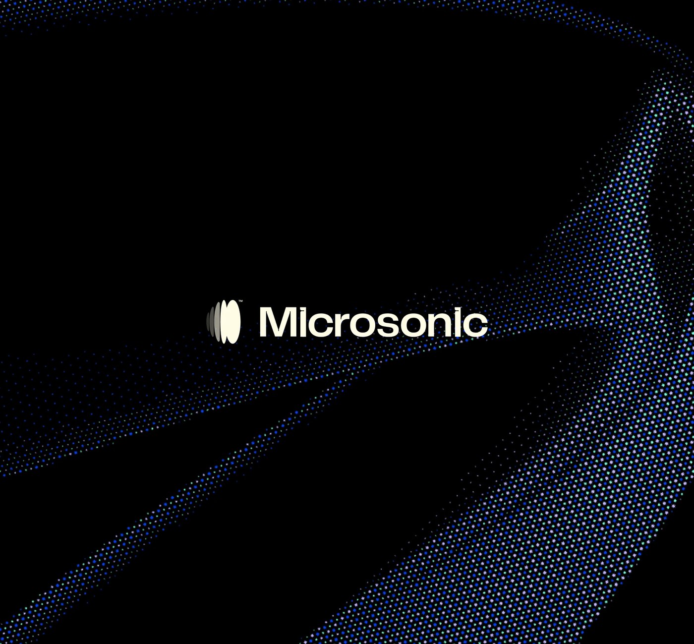 Microsonic hero shot — display typography design by Estúdio BRN BRANDS