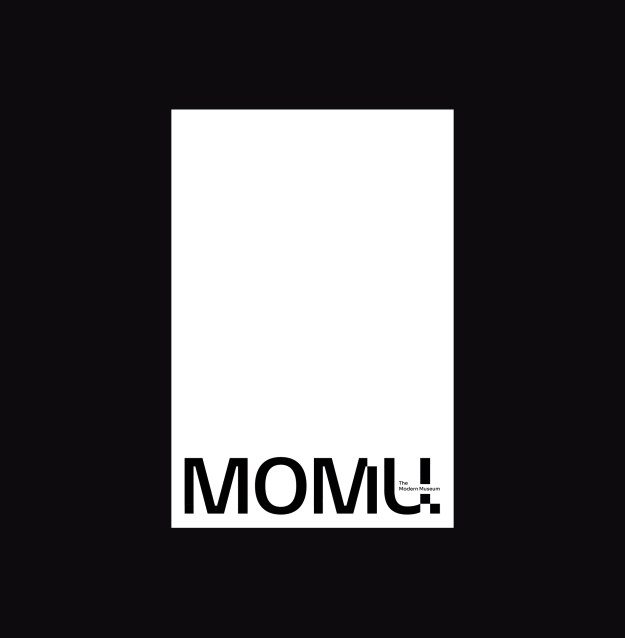 Animated screen transitions within the museum brand identity design.