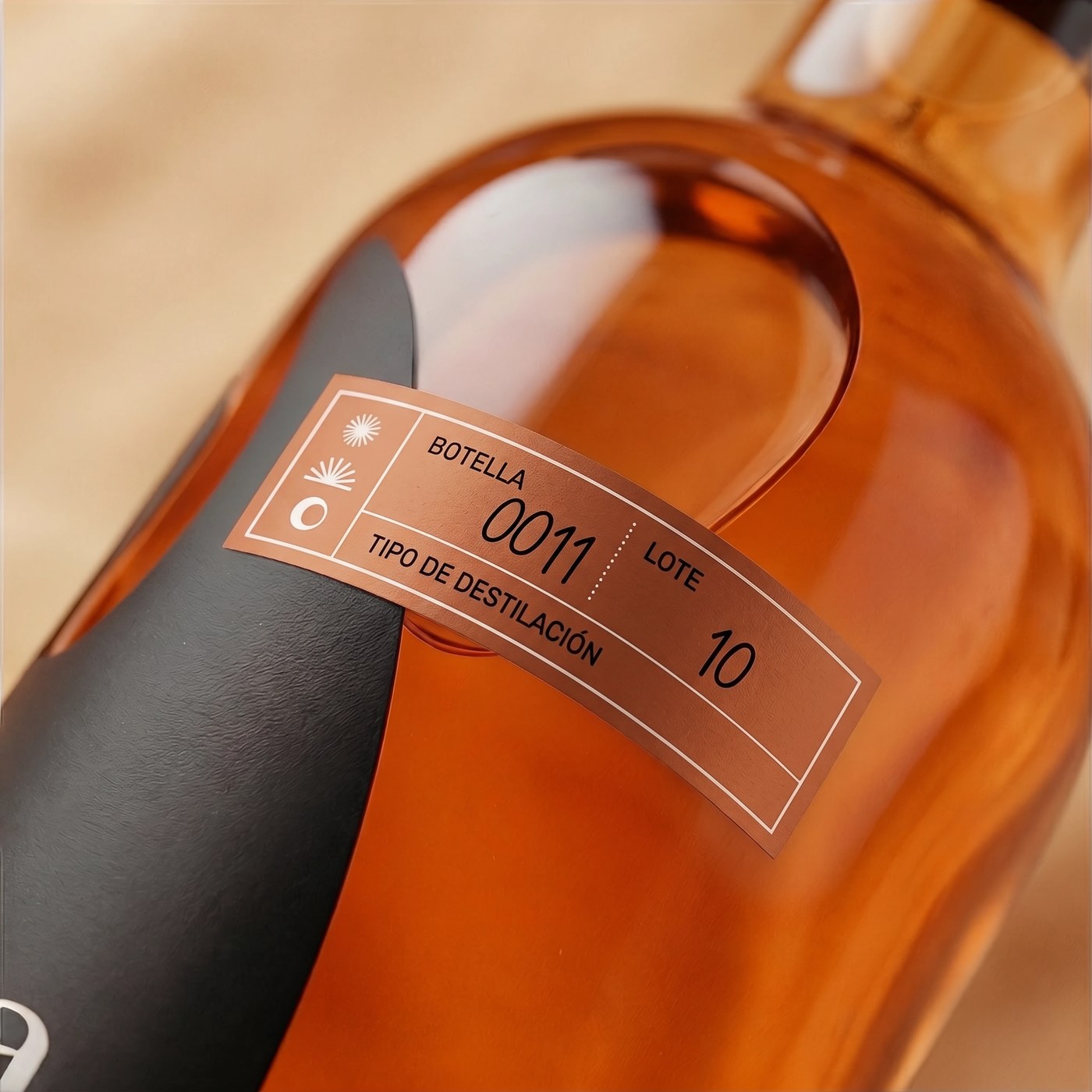 Packaging Mezcal DeContra context shot — AI design by Nani Astúa