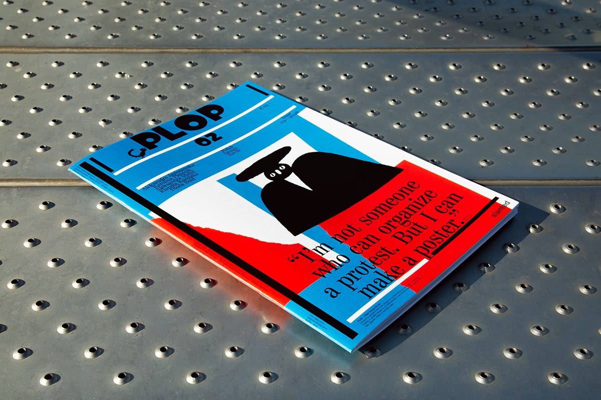 PLOP #02 interior spread — Polish graphic design journal