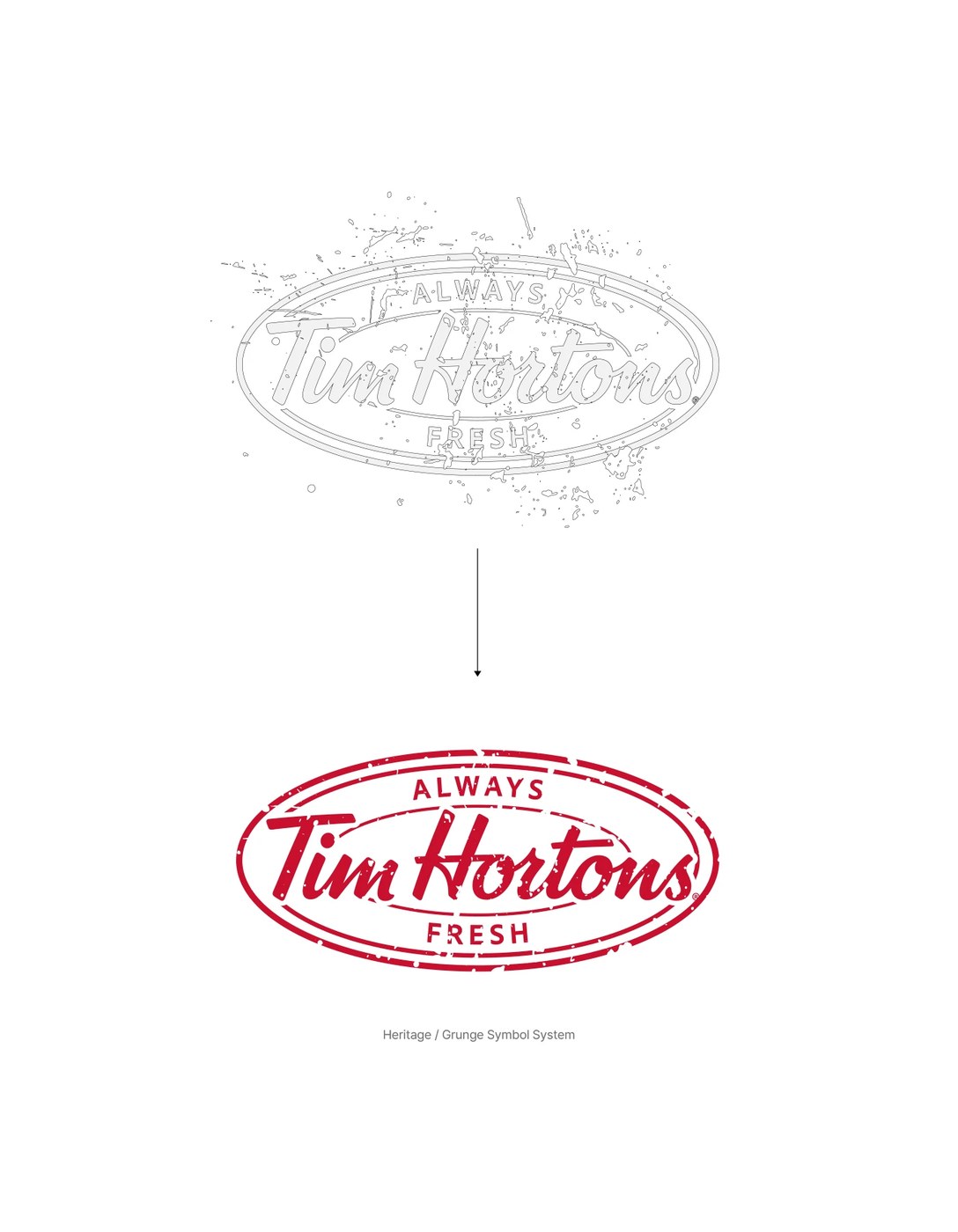 Tim Hortons City Branding detail view — brand identity design by studio le_m