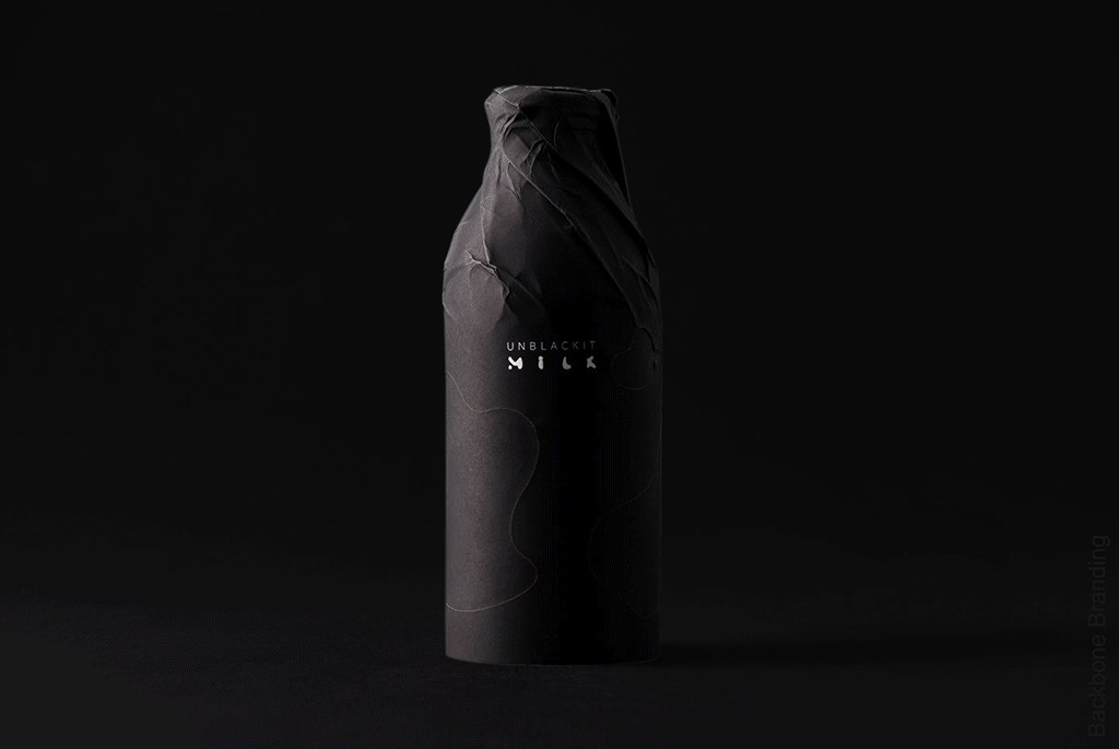UNBLACKIT detail view — packaging design by Backbone Branding