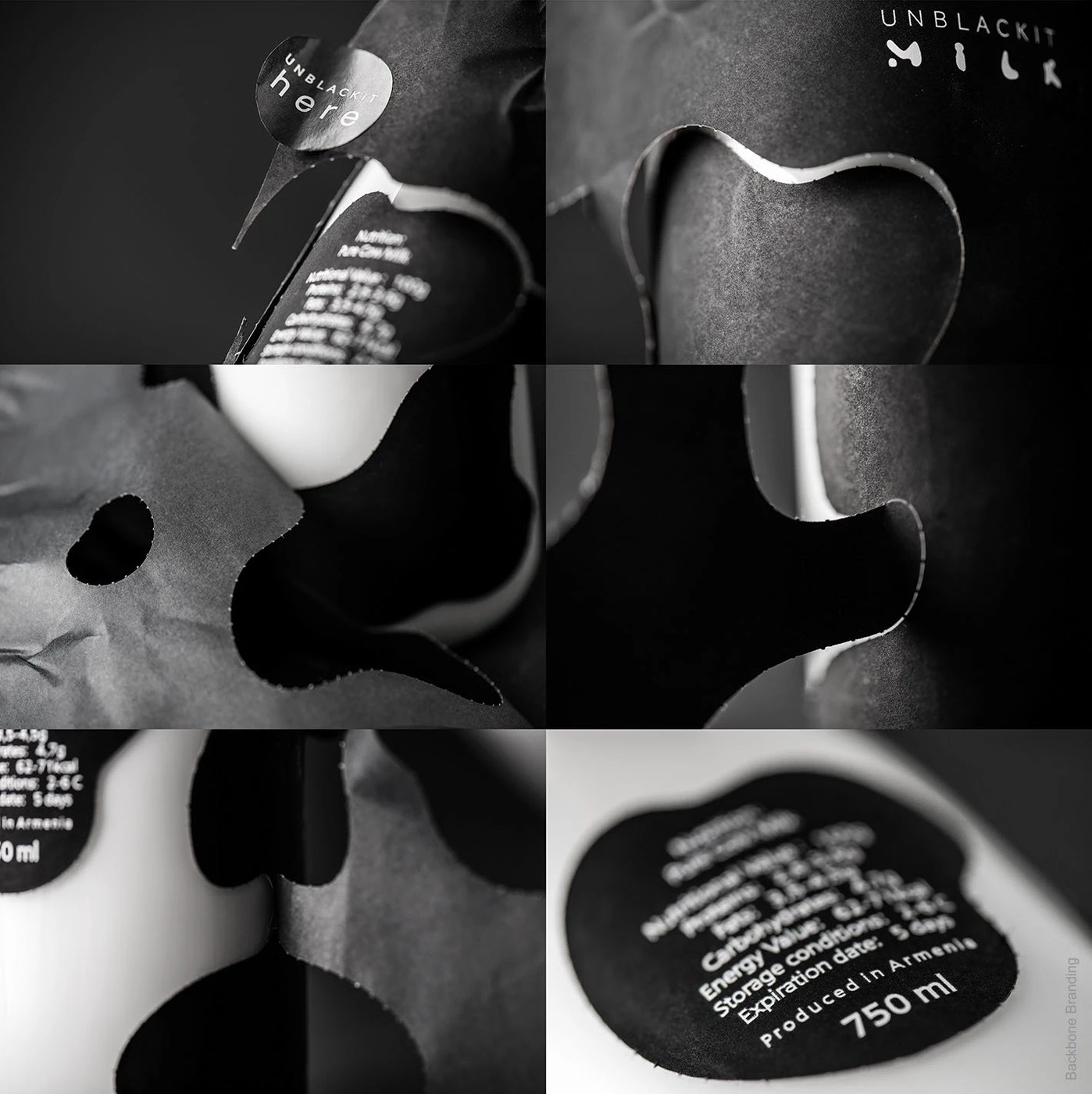 UNBLACKIT context shot — packaging design by Backbone Branding