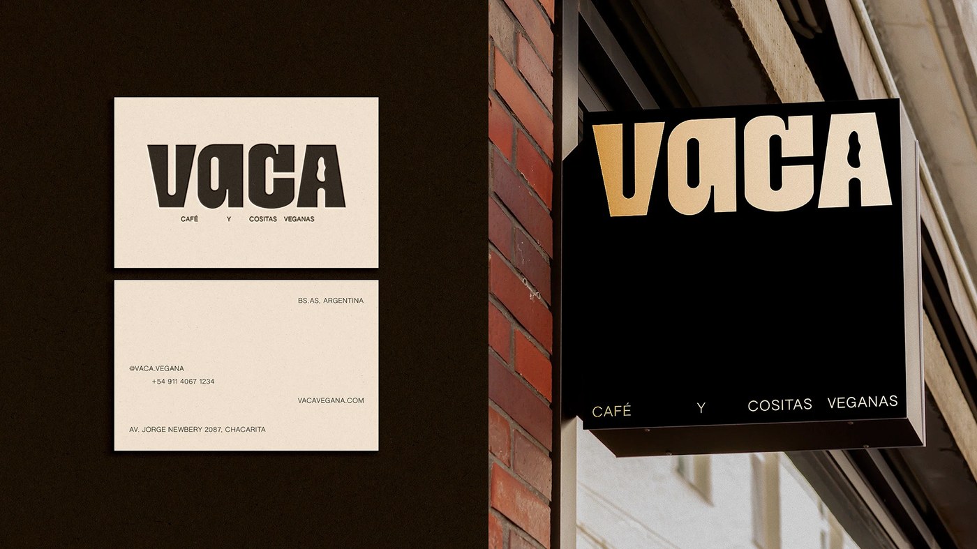 VACA Branding system overview — display typography design by Micaela Gushiken