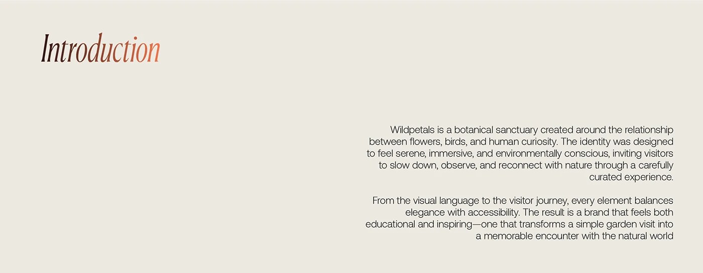 Wildpetals color palette and typography system — brand identity design by Joshua Oladele
