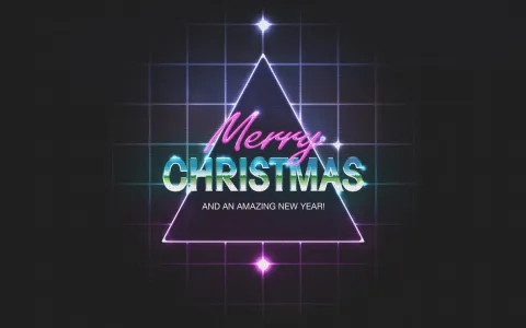 80s Christmas Artwork in Photoshop