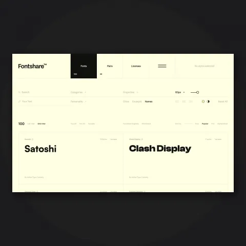 Fontshare Free Fonts: 100 Quality Typefaces for Designers