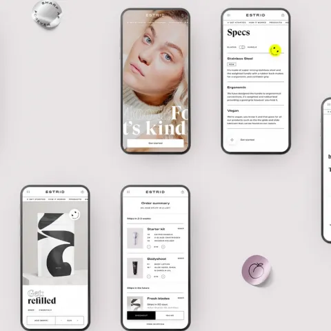 E-commerce Web Design and UX for Estrid