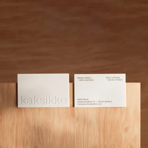 Crafting Kaksikko Studio's Branding: Clean, Inviting Visual Identity