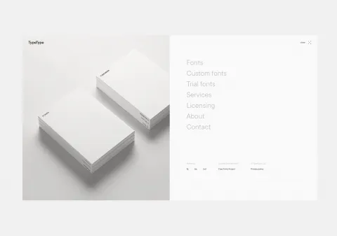 TypeType Website Redesign