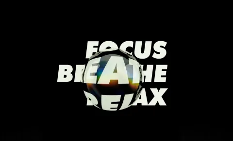 Glassy 3D Refraction Effects over Typography