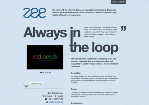 Web Design Process: Zee Site